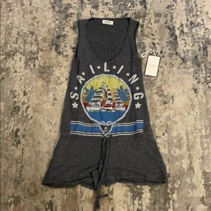 Lauren Moshi Gray Sailing Jumpsuit